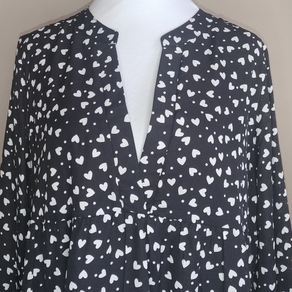 NWOT Quicao Baby Doll Drop Waist Lined Dress - Picture 2 of 8